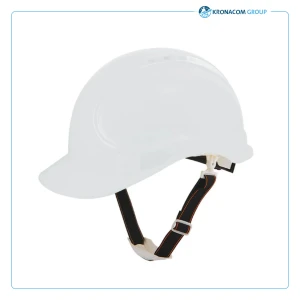 Casque de protection antiheurt blanc avec jugulaire